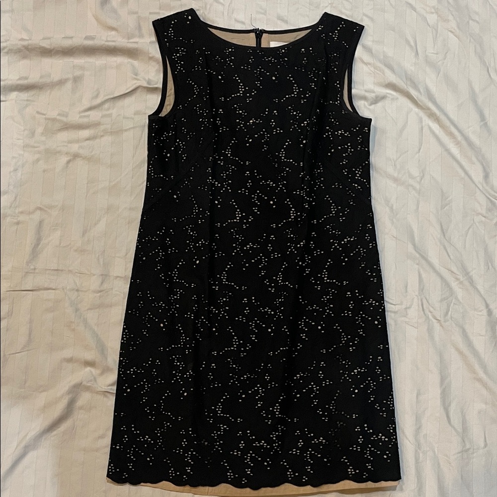 LOFT Black Mini Dress with cutouts